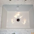 Rectangular Ceramic Sink Installation