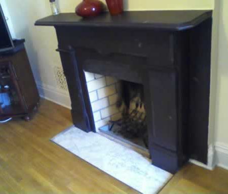 Slate Stone Fireplace after Tinting & Tinging