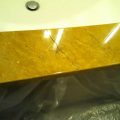 Bathroom Countertop before Front Crack Repair