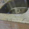 Crack in Granite Countertop By Sink after Repair