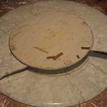 Carrara Wreck Clean Split Round Table Disc Base