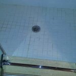 Ceramic Mosaic Shower Stained Grout Cleaning