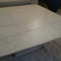 Travertine Pale/Dull Square Coffee Table