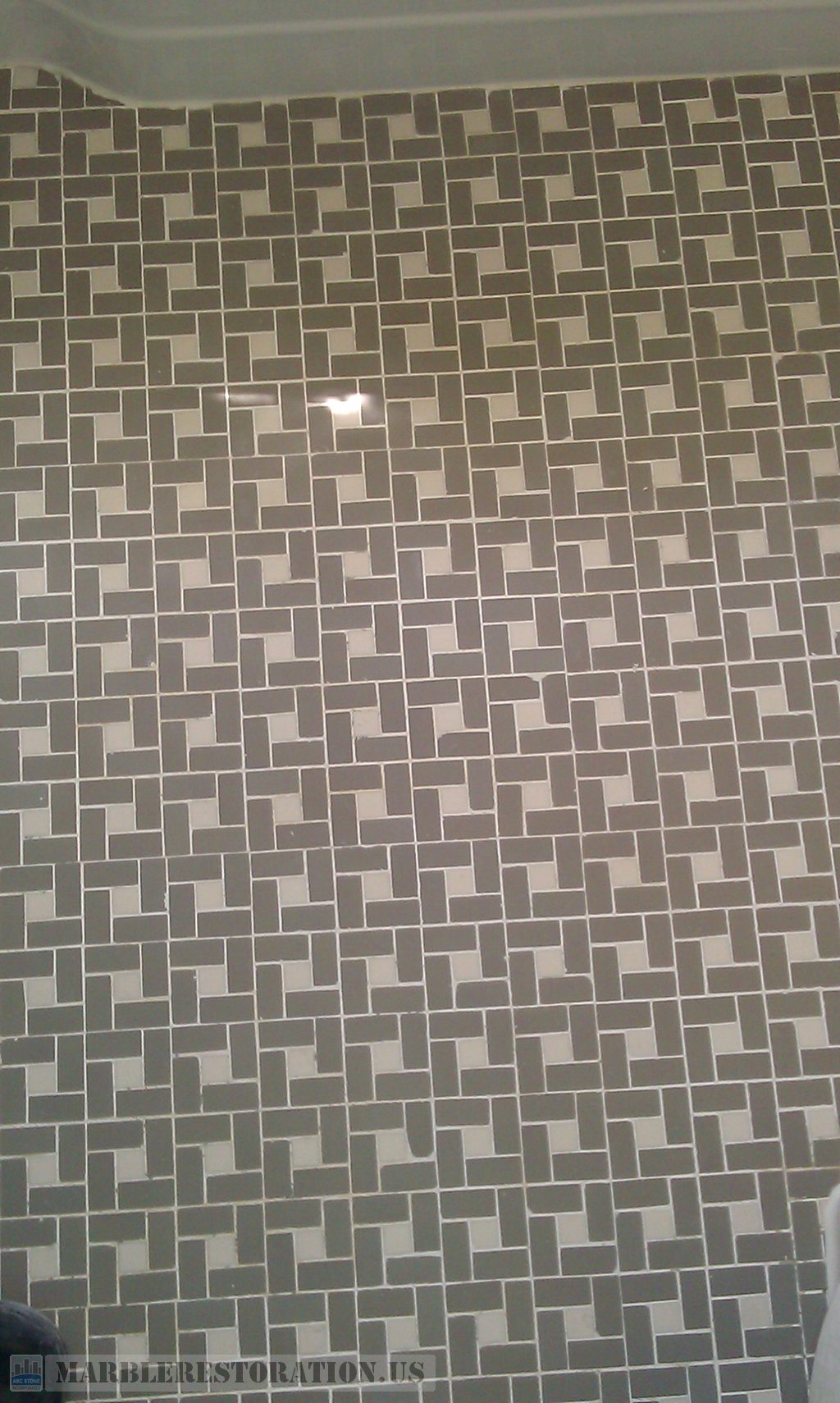 Ceramic Mosaic Wax Stripped Cleaned